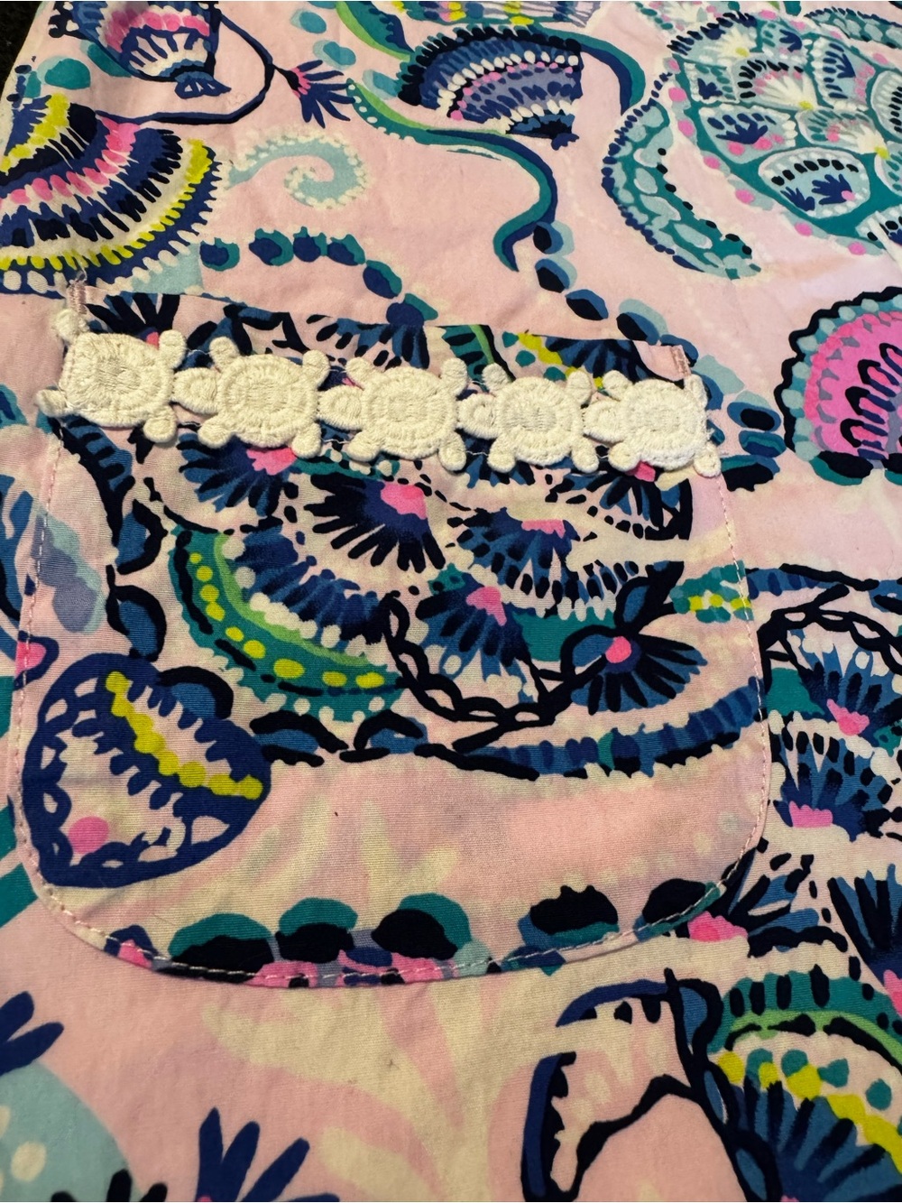 Lilly Pulitzer Girls Little Lilly Shift Dress - Mermaid For You - Size 8 - Picture 2 of 4